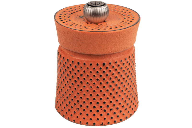 Moulin à poivre manuel Peugeot Bali Fonte en fonte orange 8cm