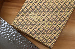 Couteau de chef 20cm japonais artisanal Wusaki Yaketa VG10 damas chêne brûlé