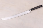 Couteau sakimaru takohiki 39cm japonais artisanal Sakai Takayuki Zangetsu Mont Fuji et Grues + saya