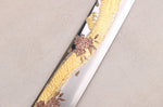 Couteau sakimaru takohiki 39cm japonais artisanal Sakai Takayuki Zangetsu Shogyō Mujō + saya