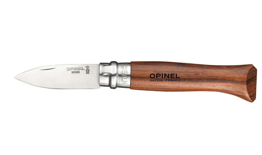 Couteau à huîtres Opinel n°09 avec lame courte et manche en bois